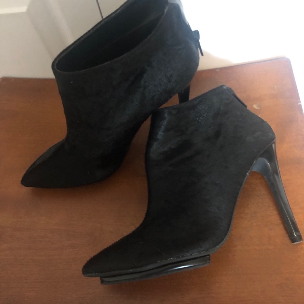 Express cowhide booties